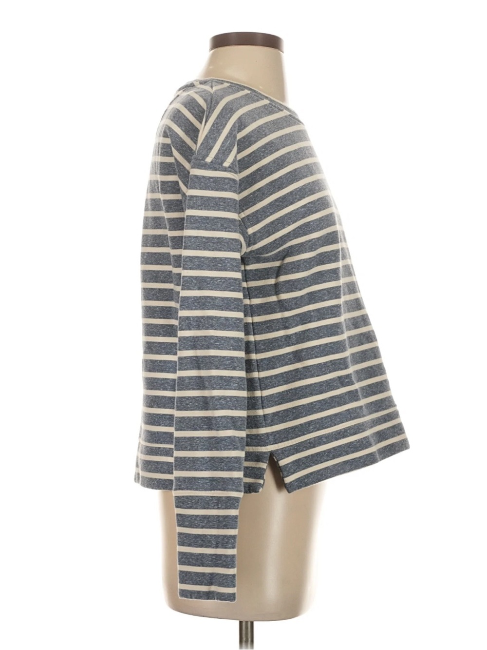 Vineyard Vines Gray & Cream Striped Sweatshirt - Picture 4 of 5